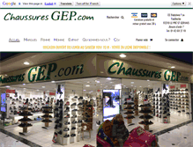 Tablet Screenshot of chaussuresgep.com